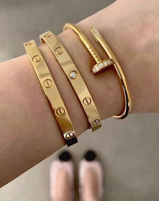 Bracelets : Pack Trois Bracelets Cartier Clou Strass / Promotion